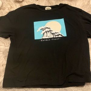 black shirt with picture